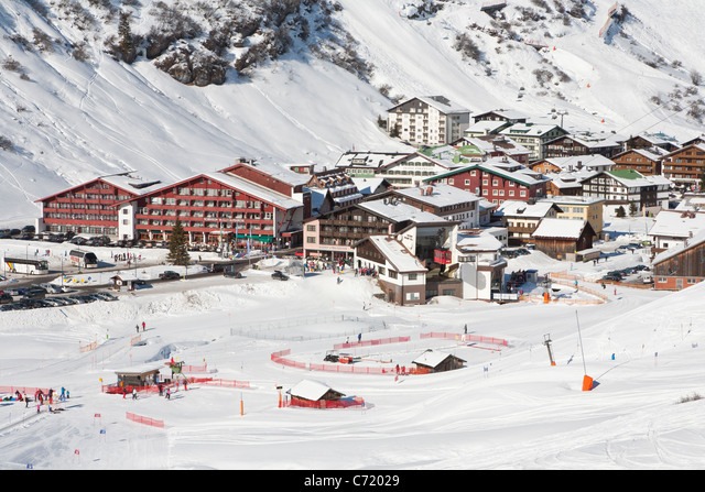 Lech Zürs 雪道