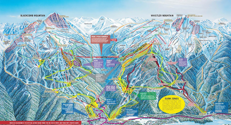 Whistler Blackcomb Trail Map