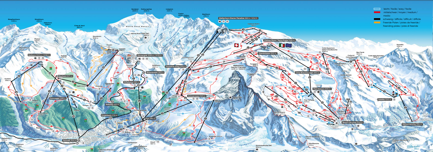 Zermatt Trail Map